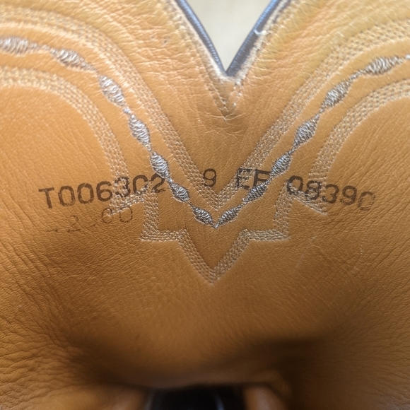 Lucchese Boots men's size 9EE Exotic Genuine Brown Smooth Ostrich classic Wester - Picture 12 of 12